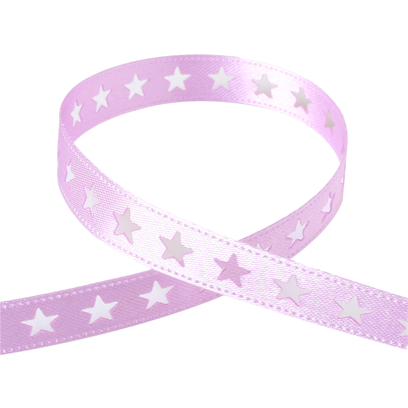 小西リボン カッティングリボン スター 9mm巾×15m巻 パープル KR3575-9-64 1巻(ご注文単位1巻)【直送品】