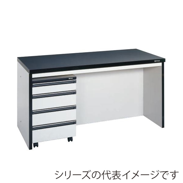 サカエ サイド実験台 キャビネットワゴン1台付 1500mm グレー/ブラック ST-15HA 1台(ご注文単位1台)【直送品】