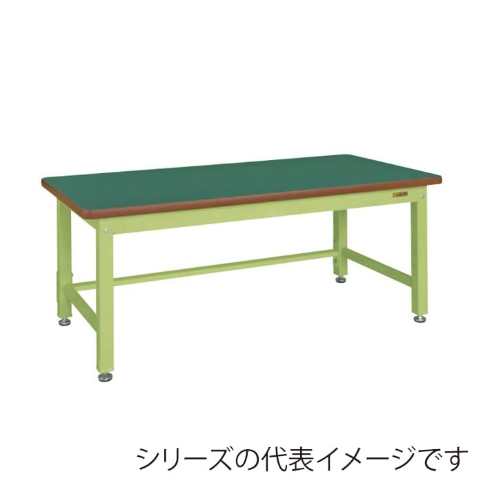 サカエ 重量作業台 KWタイプサカエリューム天板 グリーン/グリーン KWF-188 1台(ご注文単位1台)【直送品】
