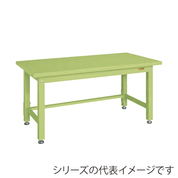 サカエ 重量作業台 KWタイプ スチール天板 グリーン KWS-188 1台(ご注文単位1台)【直送品】
