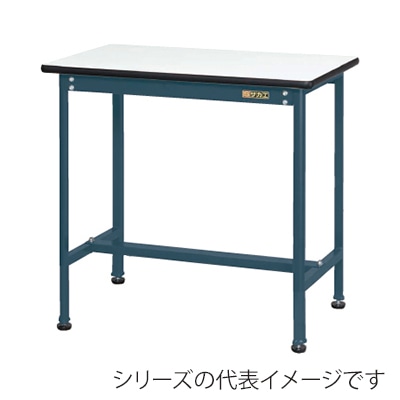 サカエ 軽量小型作業台 カンヌキ ポリエステル天板 ホワイト/ダークグレー KMT-6045KD 1台(ご注文単位1台)【直送品】