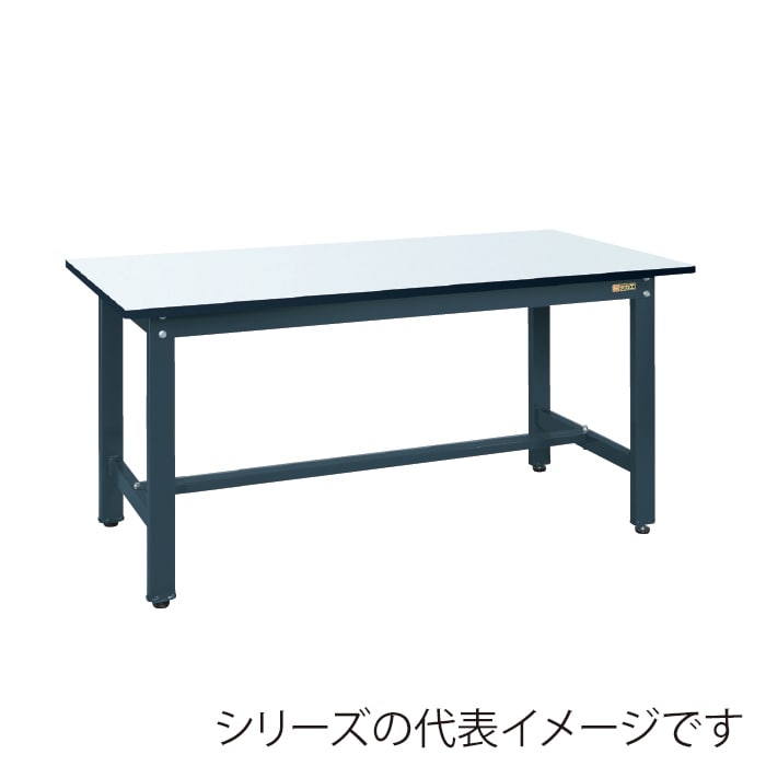 サカエ 実験用中量作業台 CSMタイプ メラミン天板 パールホワイト/ダークグレー CSM-157D 1台(ご注文単位1台)【直送品】