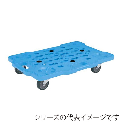 サカエサカエメッシュキャリー 自在+固定 エラストマー車 ブルー SCR-M450EKB 1台(ご注文単位1台)【直送品】