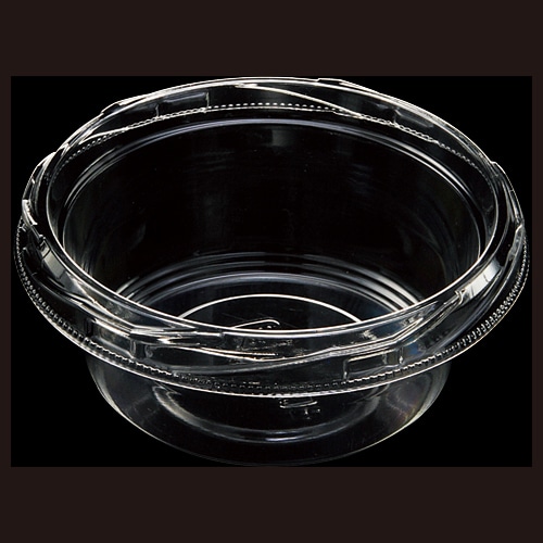 エフピコ 惣菜容器 SQ-丸 本体 100-130(V) 透明 50枚/袋(ご注文単位30袋)【直送品】