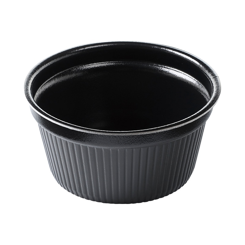 エフピコ 食品容器 MFPドリスカップ 142-700 本体 黒W 30枚/袋