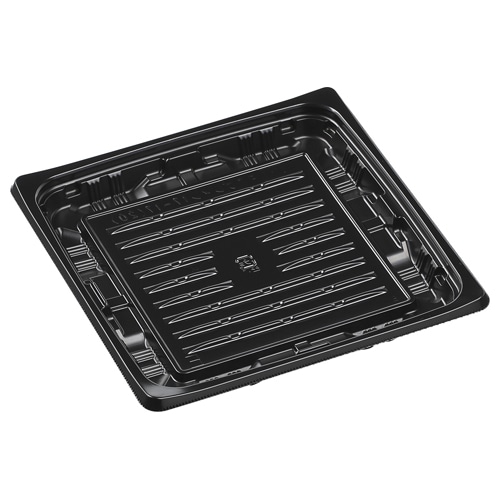 エフピコ 惣菜容器　FTプレイン　本体 17-17（20） 黒 50枚/袋（ご注文単位18袋）【直送品】