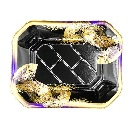 金フチ扇紫
