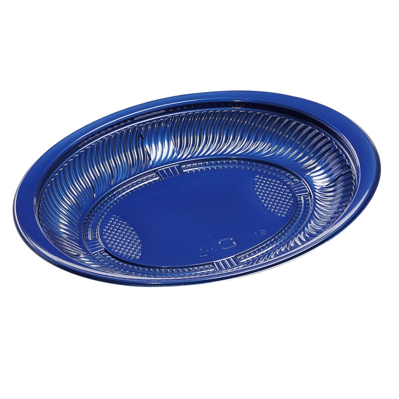 エフピコ プレート容器　MSD-ランチ　本体 70 Mブルー 50枚/袋（ご注文単位12袋）【直送品】