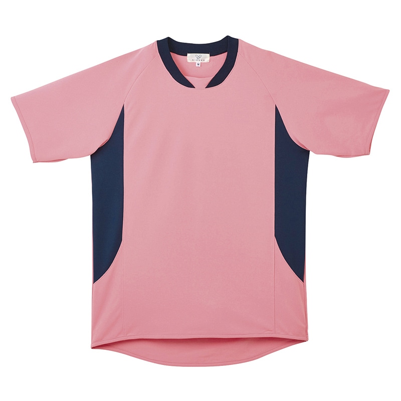 キラク入浴介助用シャツ 男女兼用 CR108 S ピーチ #13 1枚(ご注文単位1枚)【直送品】