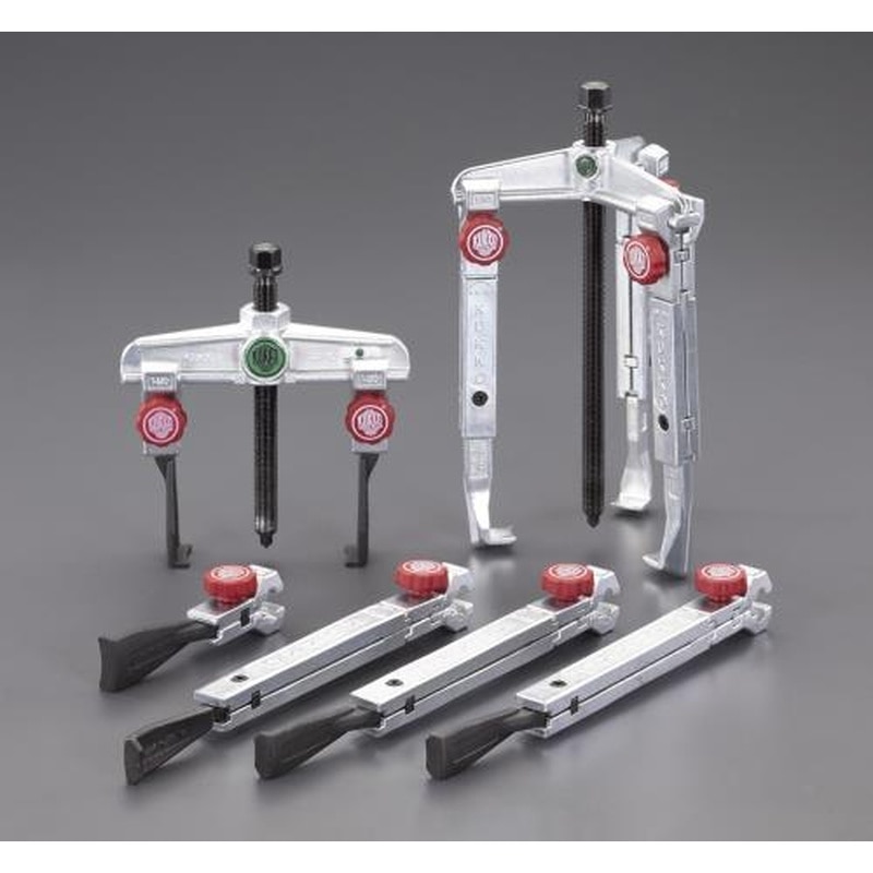 エスコ EA500JK 130mmスライドアームプーラーセット(超薄爪) 1個（ご注文単位1個）【直送品】