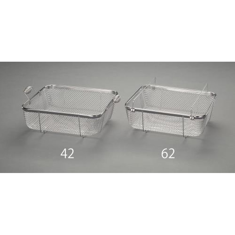 エスコ EA992CE-61 340x290x100mm部品洗浄ざる(ステンレス製) 1個（ご注文単位1個）【直送品】