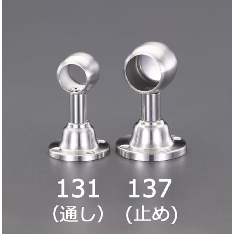 エスコ EA951EW-132 φ32mmパイプ用ブラケット(ステンレス製) 1個(ご注文単位1個)【直送品】