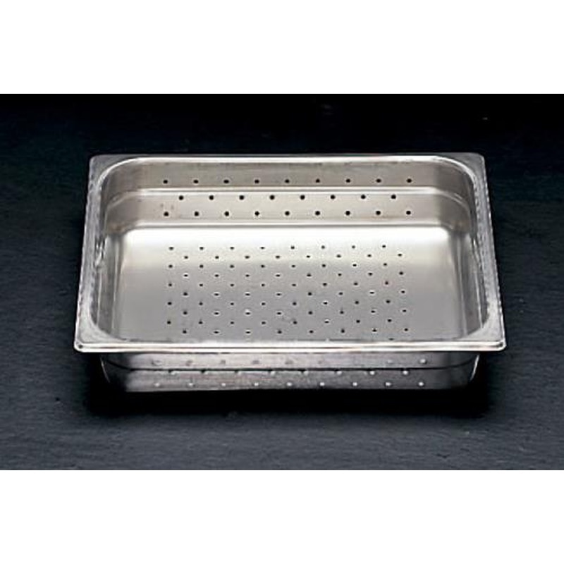 エスコ EA508S-142 325x265x100mm穴付トレー(ステンレス製) 1個（ご注文単位1個）【直送品】