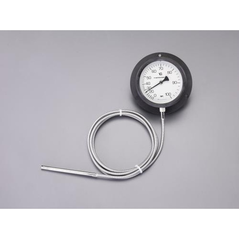 エスコ EA727-22 0-100℃/φ110mm隔測温度計 1個（ご注文単位1個）【直送品】