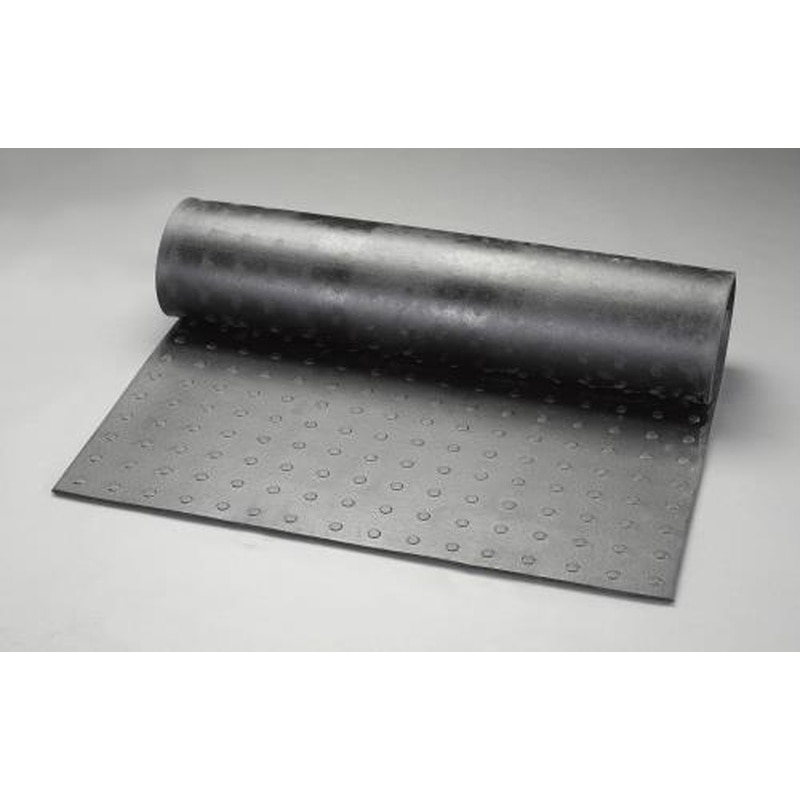 エスコ EA997RA-62 1000x2000x10mmゴムマット(ブラック) 1個(ご注文単位1個)【直送品】