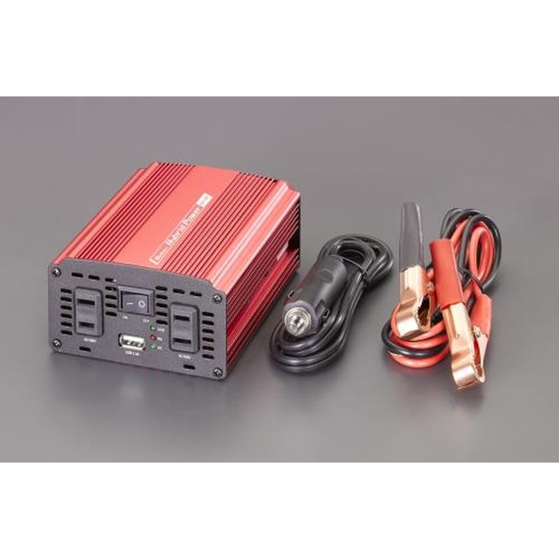 エスコ EA812JA-4D DC24V→AC100V/300Wインバーター 1個（ご注文単位1個）【直送品】