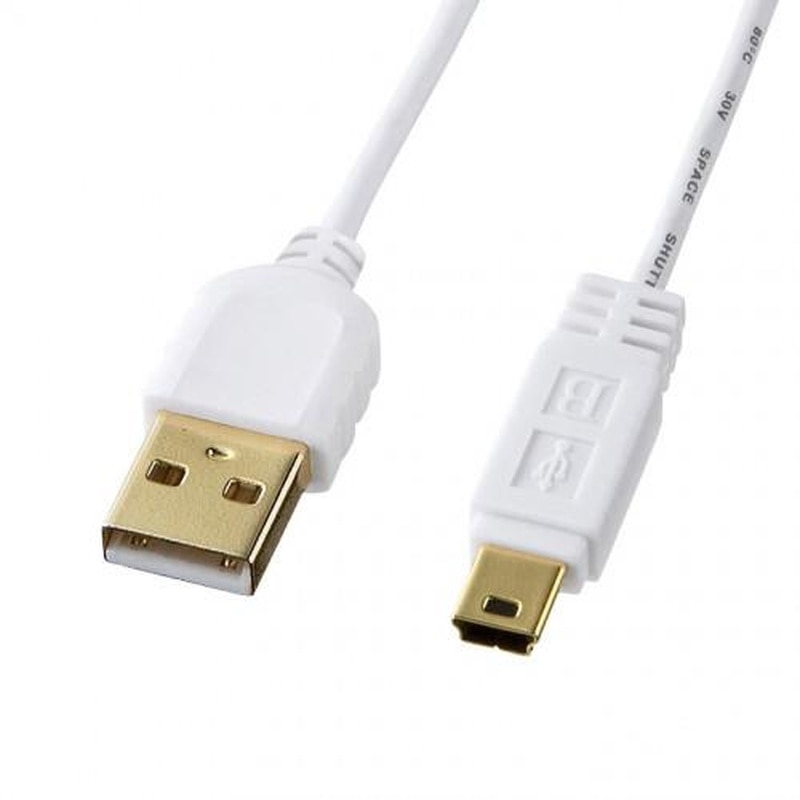 エスコ EA764AJ-189A 2.0mミニUSBケーブル(A-ミニB5pin/2.0対応) 1個(ご注文単位1個)【直送品】