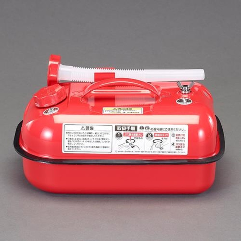 エスコ EA991HB-110B 10Lガソリン携行缶(UN適合品) 1個(ご注文単位1個)【直送品】