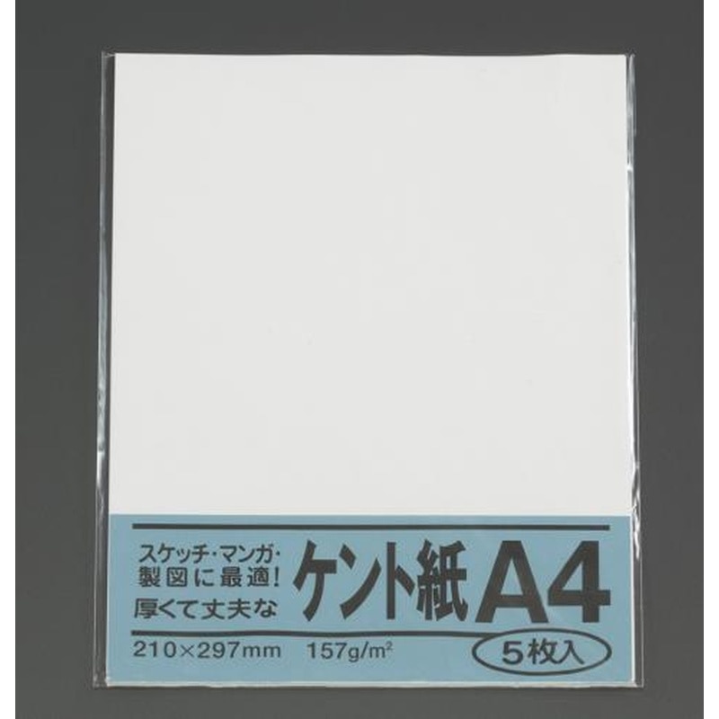 エスコ EA762GB-121 A4判ケント紙(5枚) 1個（ご注文単位1個）【直送品】