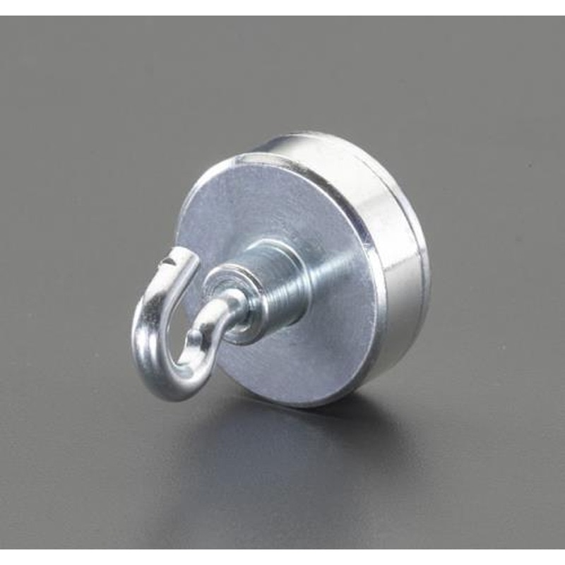 エスコ EA781EX-4 φ20x6.0mm/137N強力マグネット(フック付) 1個（ご注文単位1個）【直送品】