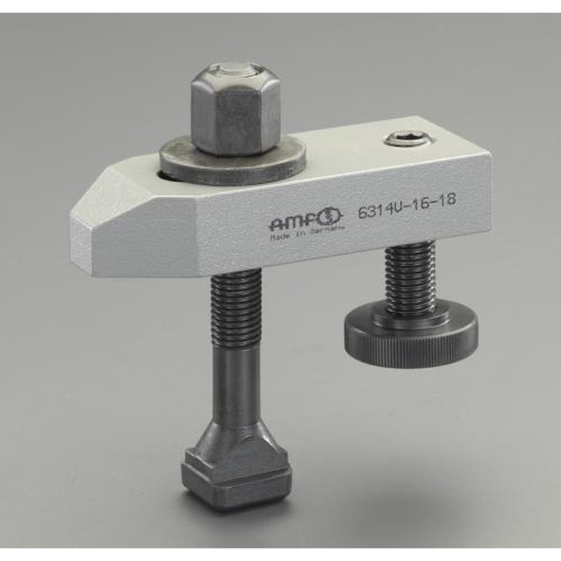 エスコ EA637BD-22B M20/160mmサポートスクリュー付テーパークランプ 1個（ご注文単位1個）【直送品】