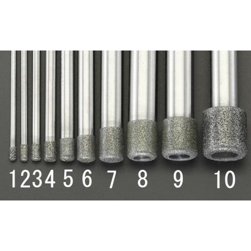 エスコ EA819DY-6 6.5x8.0x100mmダイヤモンドバー(6mm軸) 1個（ご注文単位1個）【直送品】