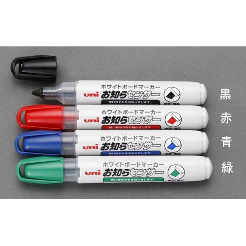 エスコ EA765MJ-104[緑]ホワイトボードマーカー(10本) 1個（ご注文単位1個）【直送品】