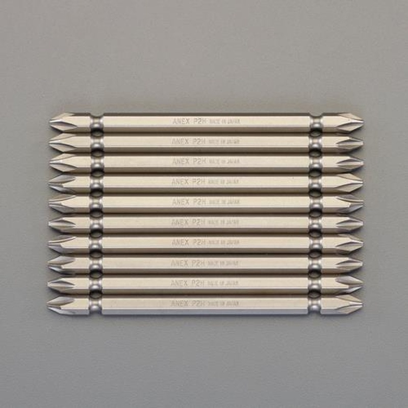 エスコ EA813-211 #2x65mm［＋]ドライバービット(10本組) 1個（ご注文単位1個）【直送品】