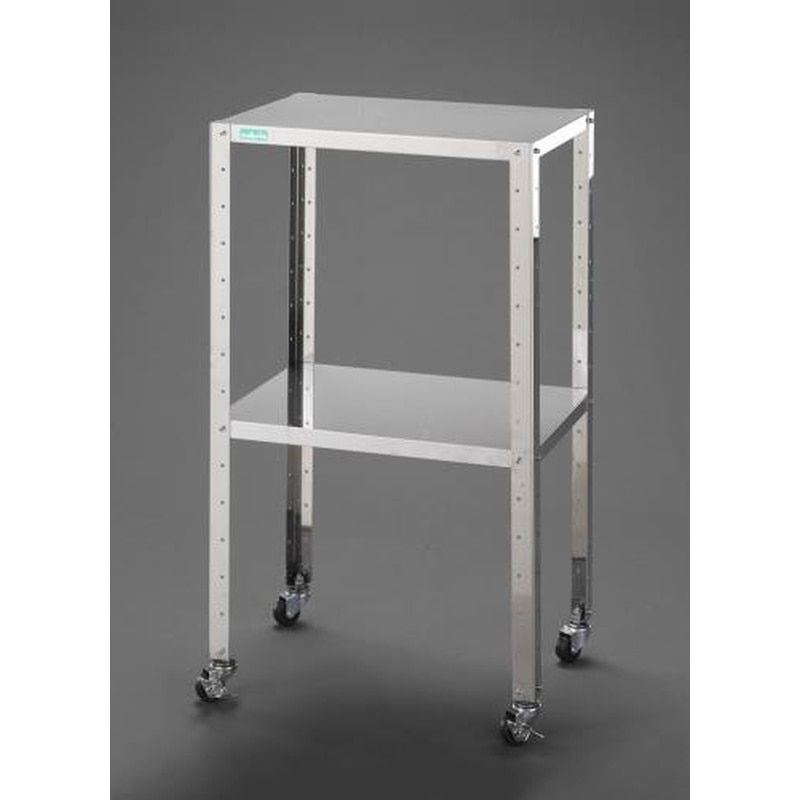 エスコ EA956MV-11A 460x310x809mm/2段ワゴン(ステンレス製) 1個(ご注文単位1個)【直送品】