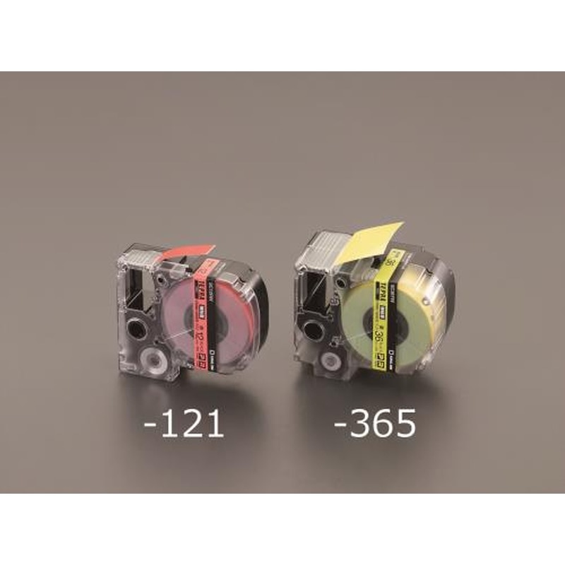 エスコ EA761DE-64 6mmテープカセット(強粘着/白・黒文字) 1個（ご注文単位1個）【直送品】