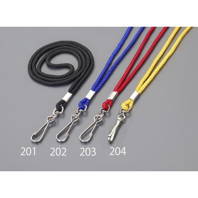 エスコ EA916ZL-204 450mmキーホルダー(ネックストラップ/イエロー) 1個（ご注文単位1個）【直送品】