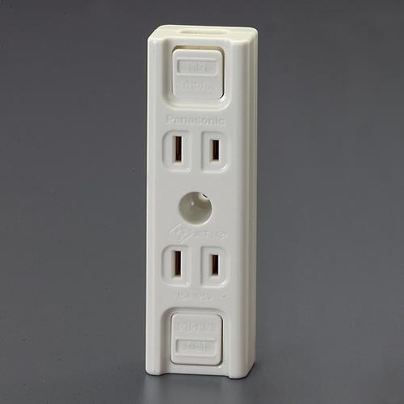 エスコ EA940CG-141A 125V/15A仮設用コンセント(2口) 1個(ご注文単位1個)【直送品】