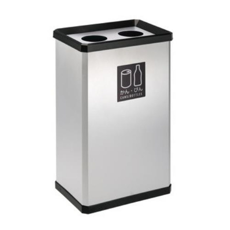 エスコ EA995A-36A 37Lダストボックス(ステンレス製/瓶・缶用) 1個(ご注文単位1個)【直送品】
