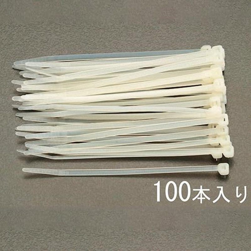 エスコ EA475-140S 142x2.5mm結束バンド(100本) 1個(ご注文単位1個)【直送品】