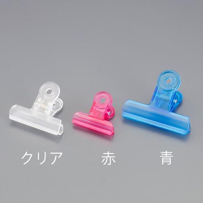 エスコ EA762FB-212 40mm［赤]プラスチッククリップ(5個入) 1個（ご注文単位1個）【直送品】