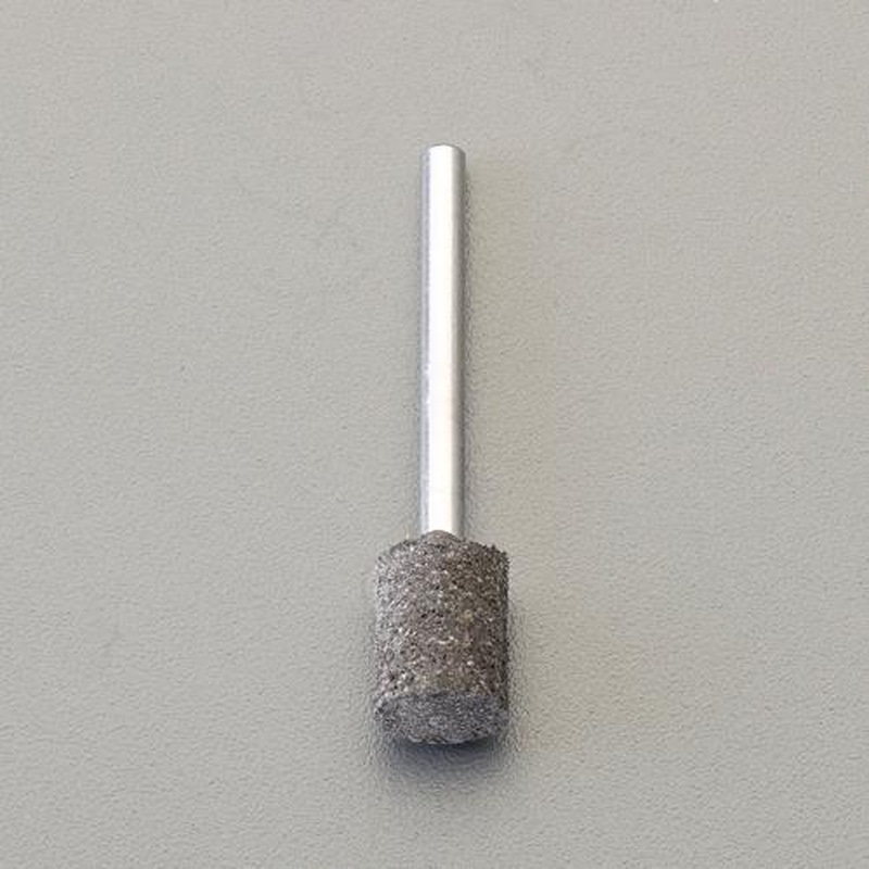 エスコ EA819GB-32 #46・10x10mm/3mm軸軸付ゴム砥石(ソフト) 1個（ご注文単位1個）【直送品】