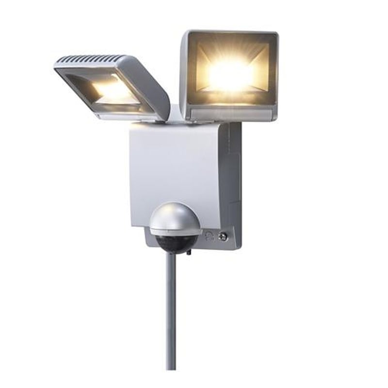 エスコ EA864C-27A AC100V/20WLEDセンサーライト(2灯) 1個(ご注文単位1個)【直送品】