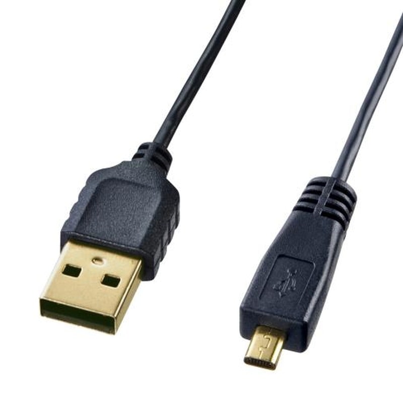 エスコ EA764AJ-195 2.0mミニUSBケーブル(A-ミニB8pin/2.0対応) 1個(ご注文単位1個)【直送品】