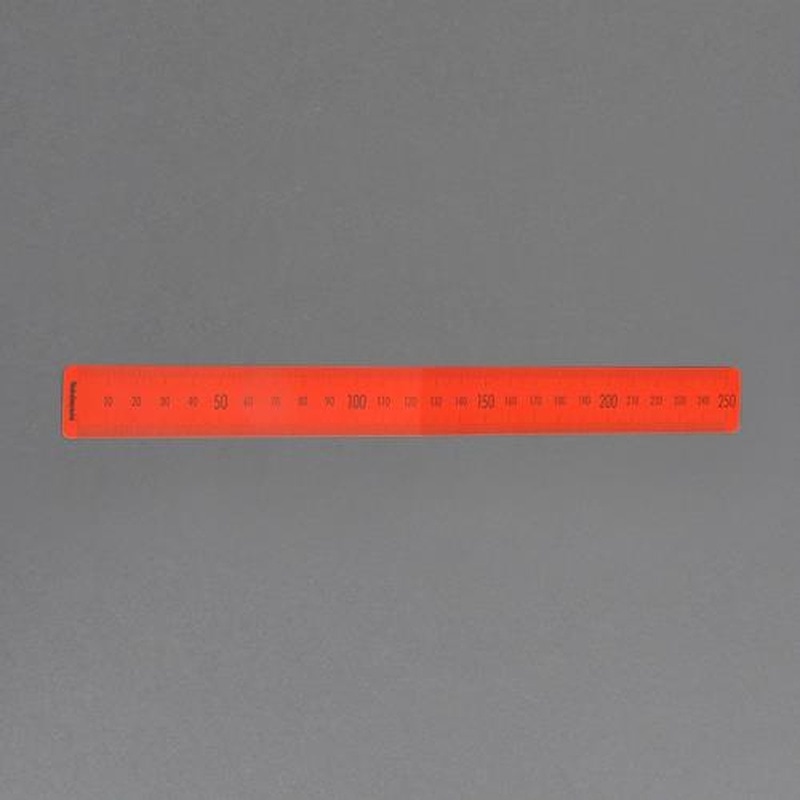 エスコ EA762GG-12 25x130mmしおり定規(マグネット付/オレンジ) 1個(ご注文単位1個)【直送品】
