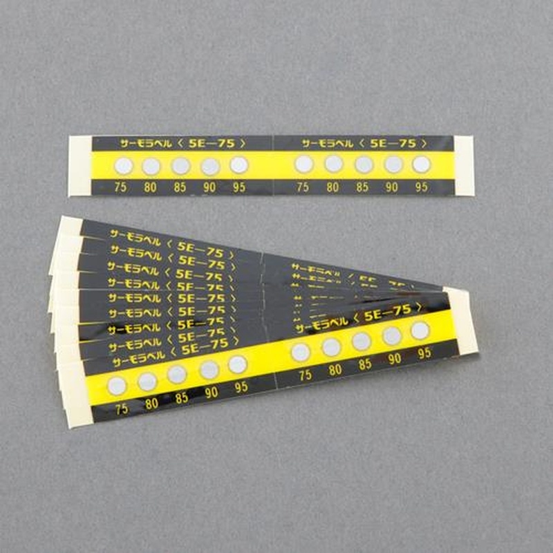 エスコ EA722ZD-125 125，130，140，150，160℃示温材(サーモラベル/20枚 1個（ご注文単位1個）【直送品】
