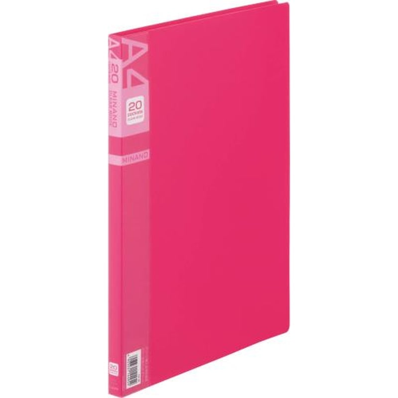 エスコ EA762CC-61 A4/S型クリアーブック(10枚/赤) 1個（ご注文単位1個）【直送品】