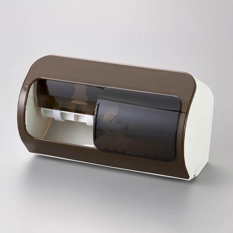 エスコ EA638LD-40 265x157x159mmトイレットペーパーホルダー(2連) 1個(ご注文単位1個)【直送品】
