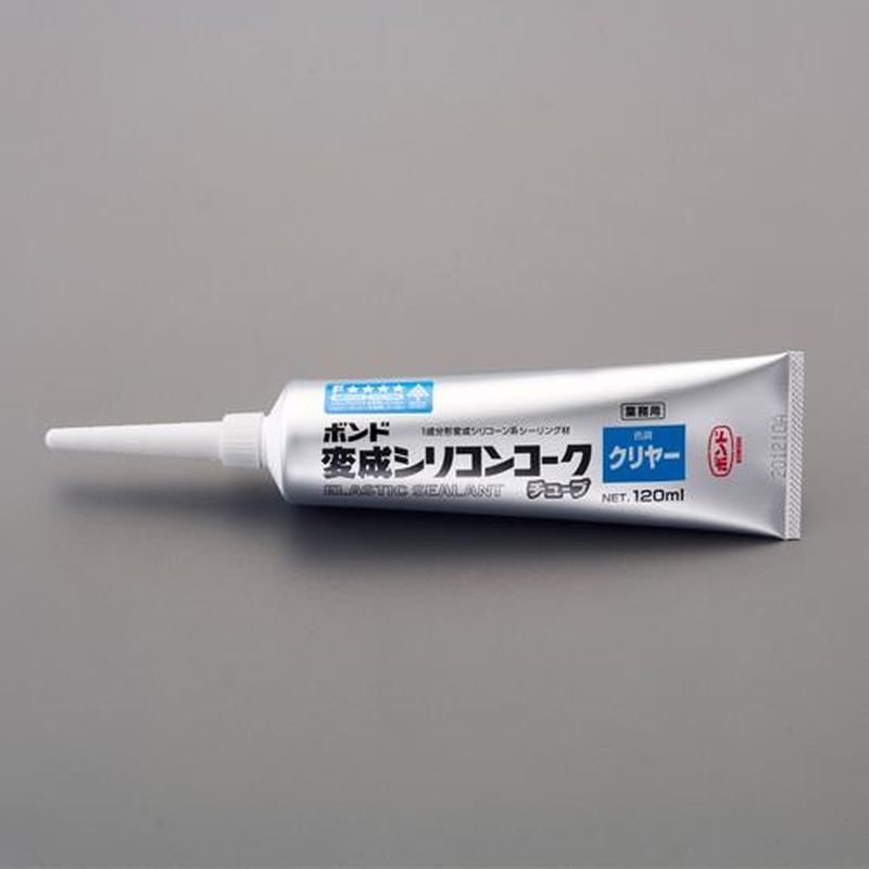 エスコ EA930AE-91A 120ml変成シリコンコーク(クリア) 1個(ご注文単位1個)【直送品】