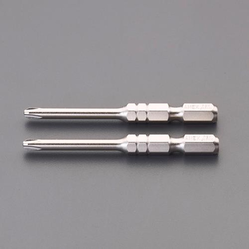 エスコ EA813AC-124 #2x100mm［＋]細硬ビット(細軸/2本) 1個（ご注文単位1個）【直送品】