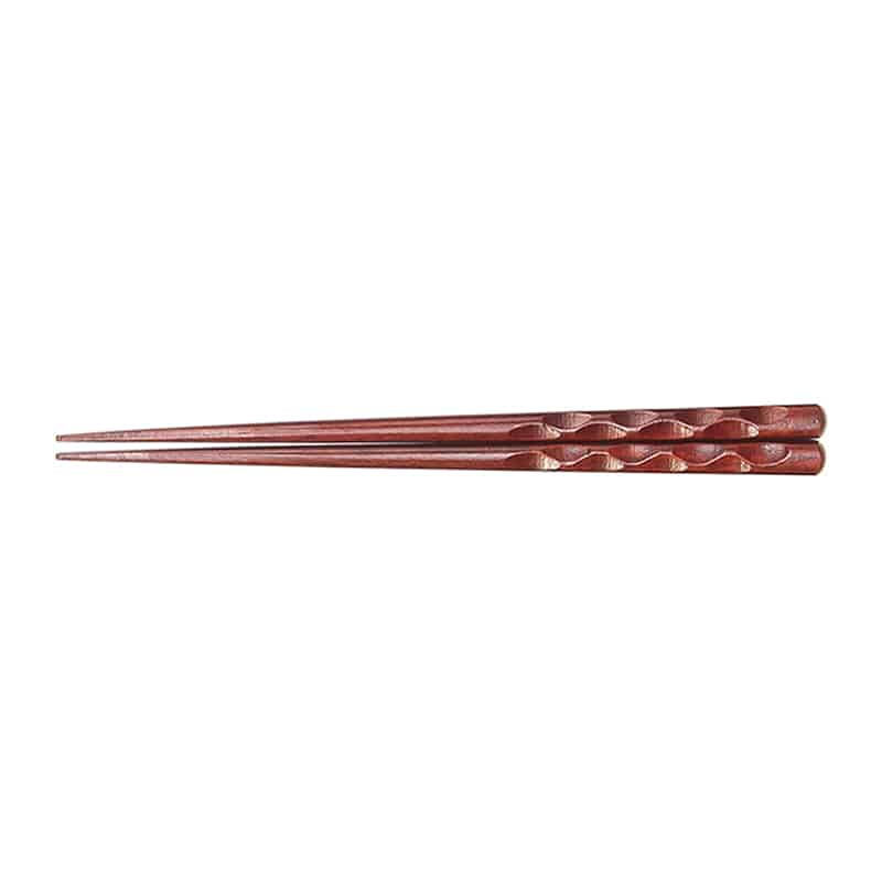 山下工芸 木製男箸 大亀甲 赤 27028680 1組（ご注文単位1組）【直送品】