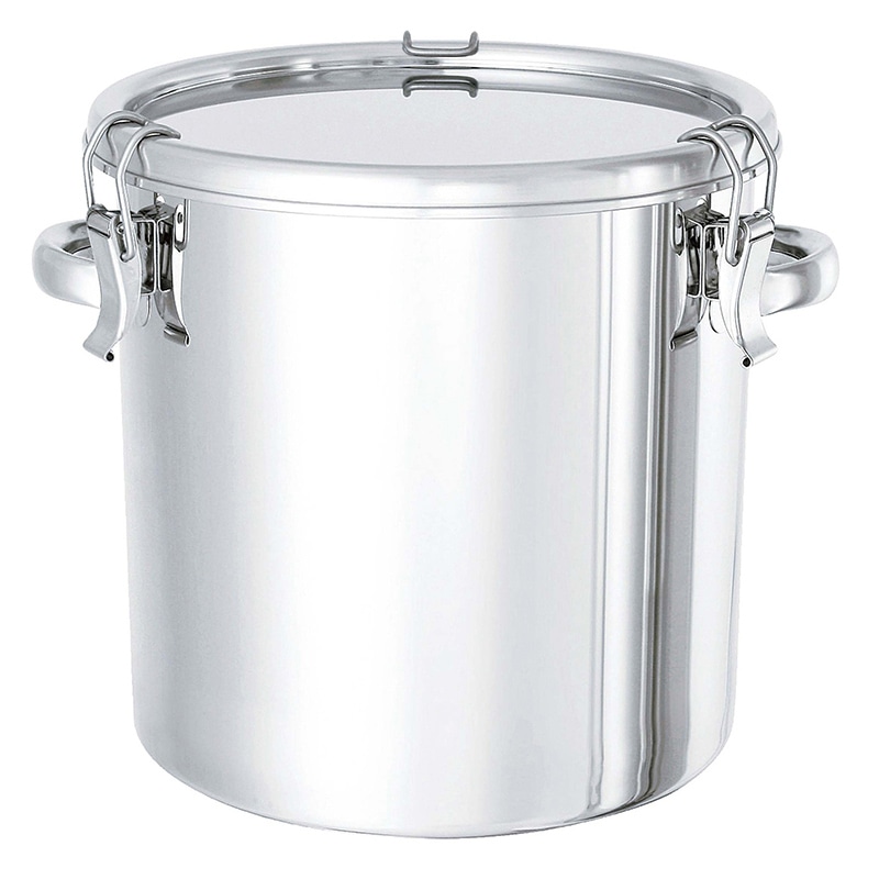 18-8　テーパー付　密閉容器　キャッチクリップ式 手付　TP-CTH 39cm 1個（ご注文単位1個）【直送品】
