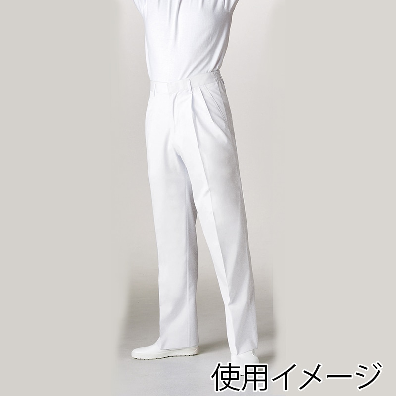 住商モンブラン(株) 7-655_5L パンツ メンズ　5L 白 1枚（ご注文単位1枚）【直送品】
