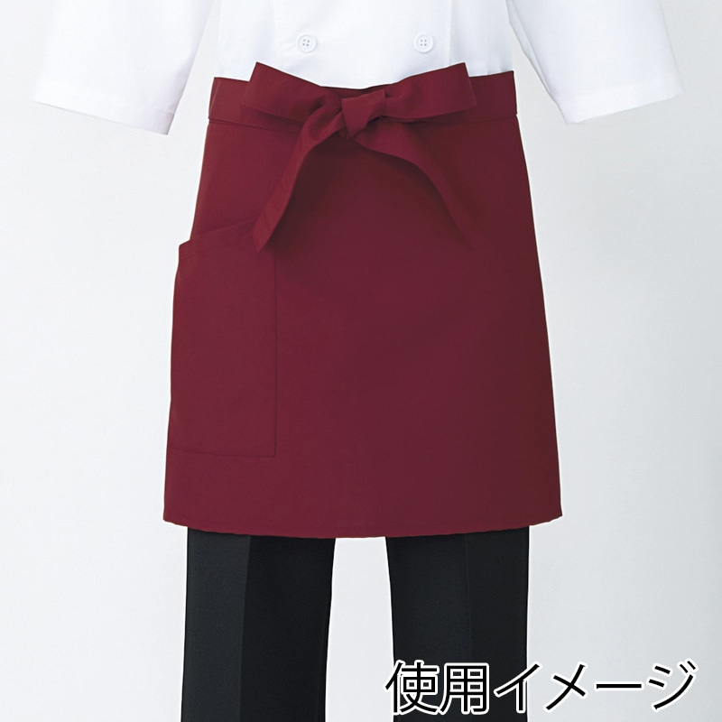 住商モンブラン(株) 9-584_F サロンエプロン 男女兼用　フリーサイズ ブラウン 1枚（ご注文単位1枚）【直送品】
