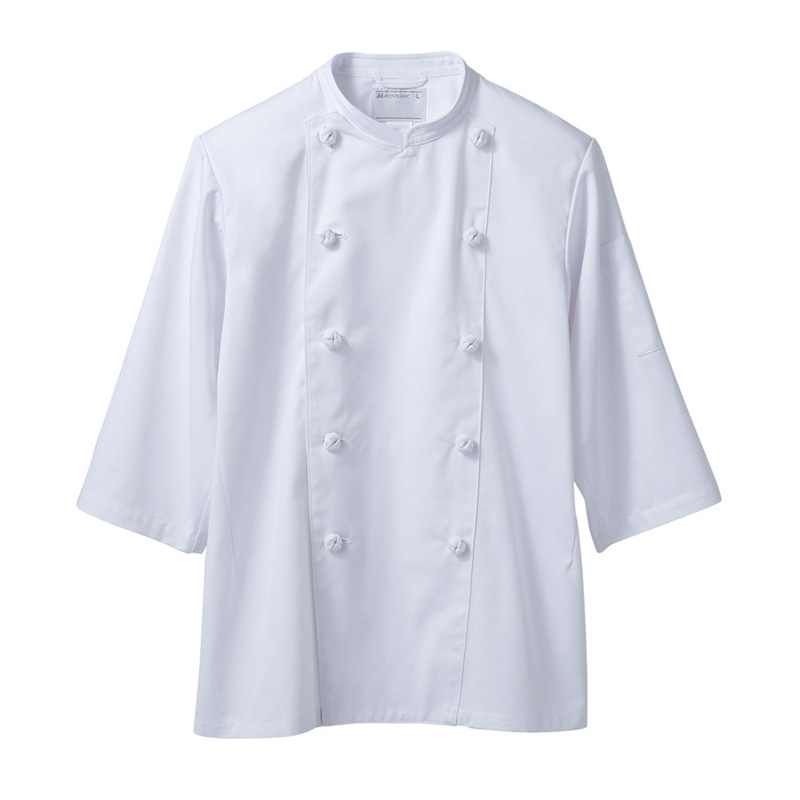 住商モンブラン(株) TC6623-2_6L コックコート 男女兼用7分袖　6L 白 1枚（ご注文単位1枚）【直送品】