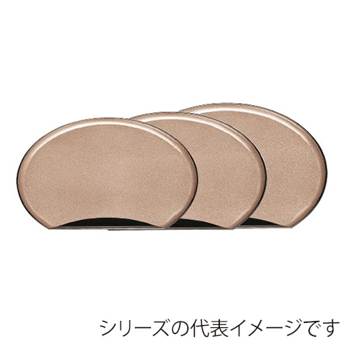 若泉漆器 加賀半月盆　玉虫パール　尺2寸  1-79-10 1個（ご注文単位1個）【直送品】